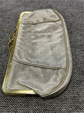 Sparkle Gold Evening Clutch with Gold Frame